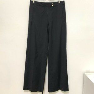 Tory Burch Size 8 Wool Blend Lined Pant Black